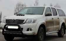 Toyota Hilux 2006–2015 Bullbar WT003 Black (nerjavno jeklo) fotografija 3