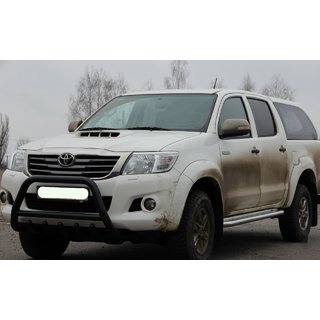 Bullbar WT003 Black (nerjavno jeklo) Toyota Hilux 2006–2015 fotografija 3