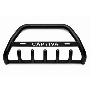 Sprednji zaščitni lok WT004 Black (nerjavno jeklo) Chevrolet Captiva 2006–2019 fotografija 3