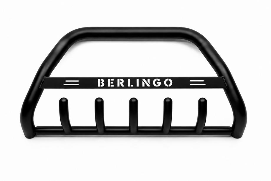 Citroen Berlingo 1996–2008 Sprednji zaščitni lok WT004 Black (nerjavno jeklo) Image