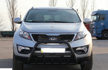Kia Sportage 2010–2015 Sprednji zaščitni lok WT004 Black (nerjavno jeklo) fotografija 2