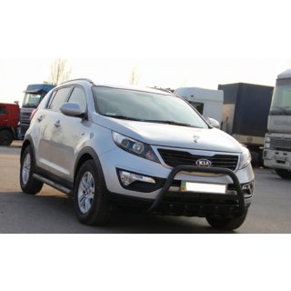 Sprednji zaščitni lok WT004 Black (nerjavno jeklo) Kia Sportage 2010–2015 fotografija 3