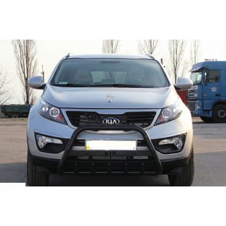 Sprednji zaščitni lok WT004 Black (nerjavno jeklo) Kia Sportage 2010–2015 fotografija 2