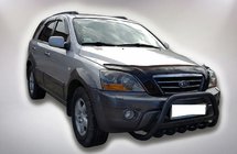 Kia Sorento I BL 2002–2009 Sprednji zaščitni lok WT004 Black (nerjavno jeklo) fotografija 1