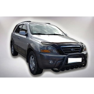 Sprednji zaščitni lok WT004 Black (nerjavno jeklo) Kia Sorento I BL 2002–2009 fotografija 1