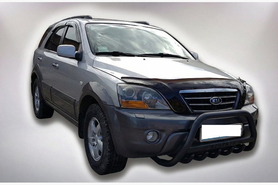 Kia Sorento I BL 2002–2009 Sprednji zaščitni lok WT004 Black (nerjavno jeklo) Image