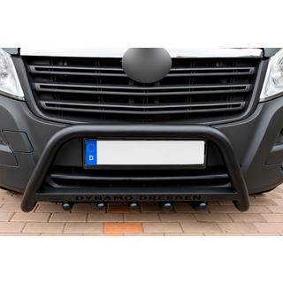 Sprednji zaščitni lok WT004 Black (nerjavno jeklo) Fiat Ducato 2006–2025 fotografija 1