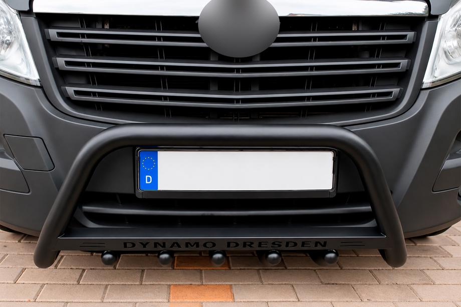 Fiat Ducato 2006–2025 Sprednji zaščitni lok WT004 Black (nerjavno jeklo) Image