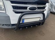 Ford Transit 2000–2014 Sprednji zaščitni lok WT004 Black (nerjavno jeklo) fotografija 2