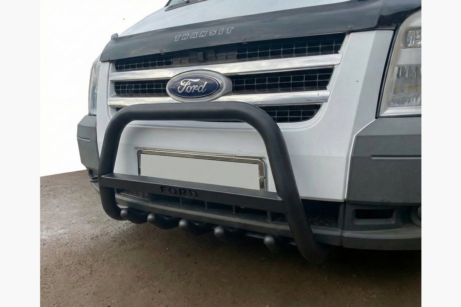 Ford Transit 2000–2014 Sprednji zaščitni lok WT004 Black (nerjavno jeklo) Image