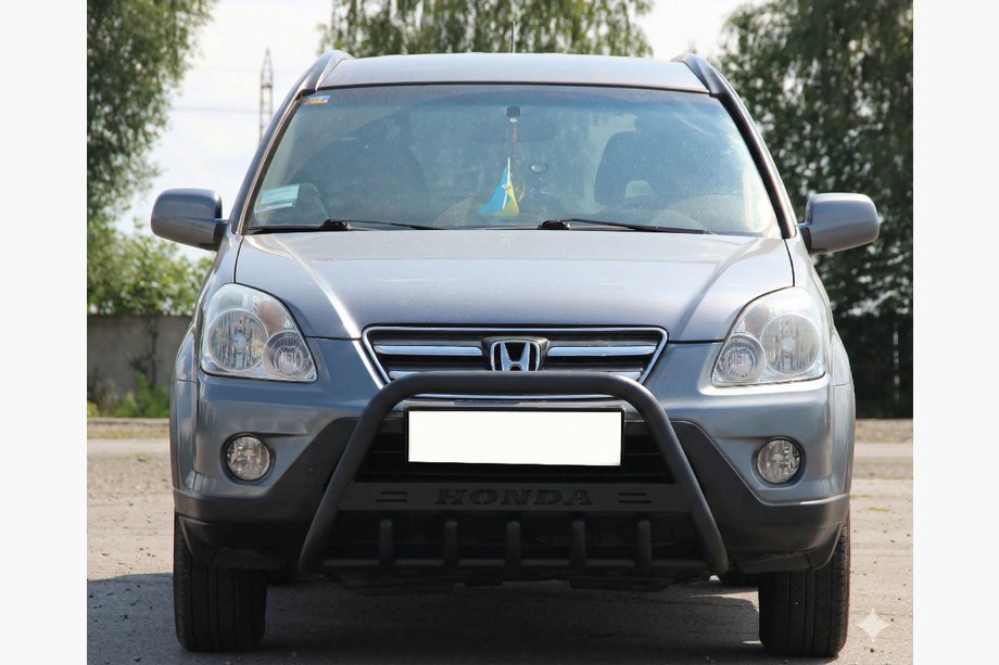 Honda CRV 2001–2006 Sprednji zaščitni lok WT004 Black (nerjavno jeklo) Image