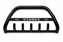 Hyundai H200, H1, Starex 1998–2007 Sprednji zaščitni lok WT004 Black (nerjavno jeklo) fotografija 3