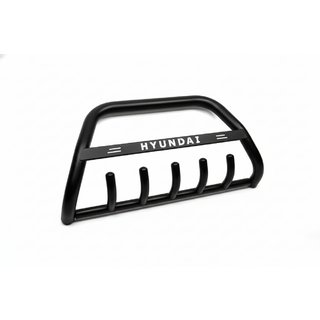Sprednji zaščitni lok WT004 Black (nerjavno jeklo) Hyundai H300, H1, Starex 2008–2020 fotografija 4