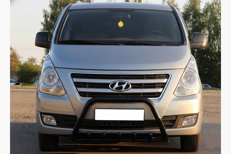 Hyundai H300, H1, Starex 2008–2020 Sprednji zaščitni lok WT004 Black (nerjavno jeklo) Image