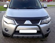 Mitsubishi Outlander 2006–2012 Sprednji zaščitni lok WT004 Black (nerjavno jeklo) fotografija 1