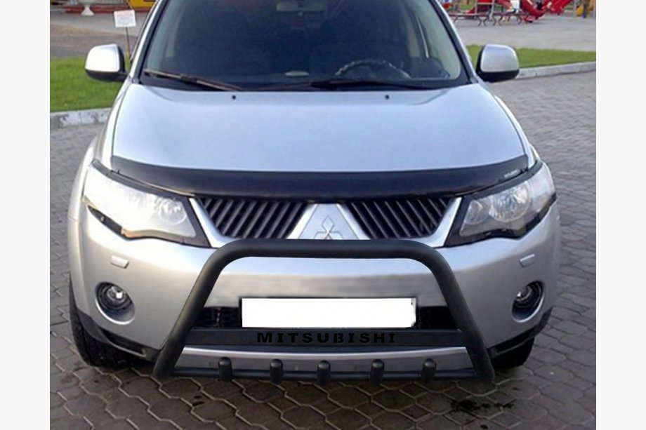 Mitsubishi Outlander 2006–2012 Sprednji zaščitni lok WT004 Black (nerjavno jeklo) Image