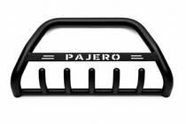 Mitsubishi Pajero Sport 2015– Sprednji zaščitni lok WT004 Black (nerjavno jeklo) fotografija 1