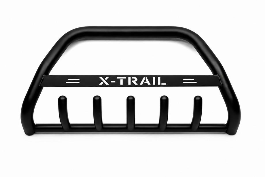 Nissan X-trail T31 2007–2014 Sprednji zaščitni lok WT004 Black (nerjavno jeklo) Image