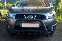 Nissan Qashqai 2007–2010 Sprednji zaščitni lok WT004 Black (nerjavno jeklo) fotografija 1