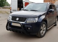 Suzuki Grand Vitara 2005–2017 Sprednji zaščitni lok WT004 Black (nerjavno jeklo) fotografija 1