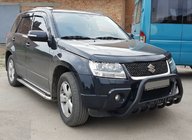 Suzuki Grand Vitara 2005–2017 Sprednji zaščitni lok WT004 Black (nerjavno jeklo) fotografija 4