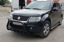 Suzuki Grand Vitara 2005–2017 Sprednji zaščitni lok WT004 Black (nerjavno jeklo) fotografija 5