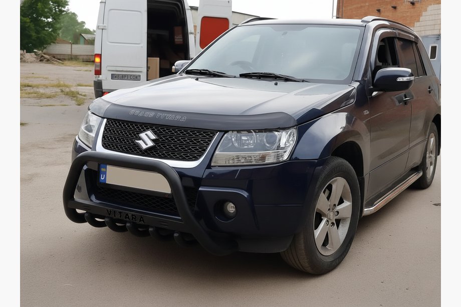 Suzuki Grand Vitara 2005–2017 Sprednji zaščitni lok WT004 Black (nerjavno jeklo) Image