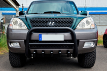 Hyundai Terracan 2001–2007 Bullbar WT003 Black (nerjavno jeklo) fotografija 1