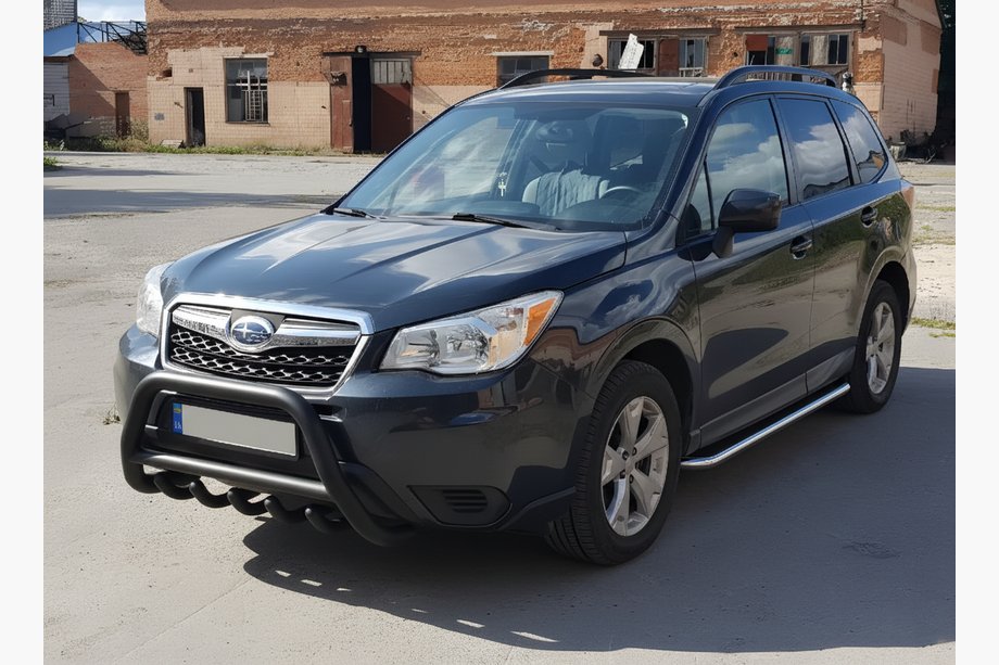 Subaru Forester 2013–2018 Bullbar WT003 Black (nerjavno jeklo) Image