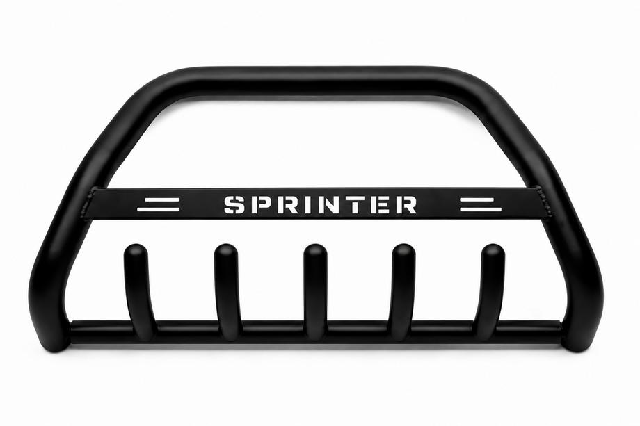 Mercedes Sprinter W907/W910 2018– Sprednji zaščitni lok WT004 Black (nerjavno jeklo) Image