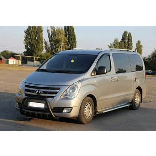 Bullbar WT003 Black (nerjavno jeklo) Hyundai H300, H1, Starex 2008–2020 fotografija 3