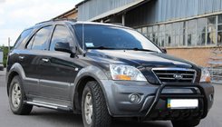 Kia Sorento I BL 2002–2009 Sprednji zaščitni lok (bullbar) WT003 Black-2 (nerjavno jeklo) fotografija 4