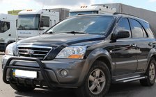 Kia Sorento I BL 2002–2009 Sprednji zaščitni lok (bullbar) WT003 Black-2 (nerjavno jeklo) fotografija 1