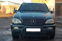 Mercedes ML W163 1997–2005 Kenguru zaščitni lok WT004 Black (nerjavno jeklo) fotografija 2