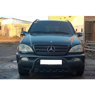 Kenguru zaščitni lok WT004 Black (nerjavno jeklo) Mercedes ML W163 1997–2005 fotografija 2
