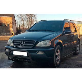 Kenguru zaščitni lok WT004 Black (nerjavno jeklo) Mercedes ML W163 1997–2005 fotografija 3