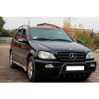 Kenguru zaščitni lok WT004 Black (nerjavno jeklo) Mercedes ML W163 1997–2005 fotografija 1