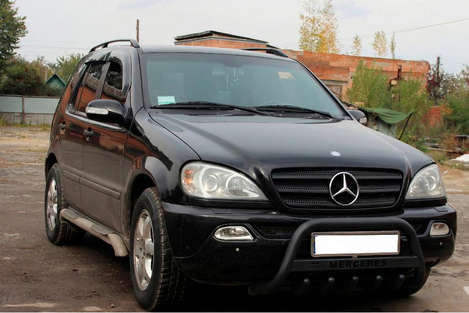 Mercedes ML W163 1997–2005 Kenguru zaščitni lok WT004 Black (nerjavno jeklo) Image