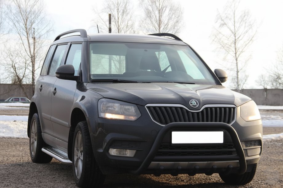 Skoda Yeti 2009–2017 Bullbar WT003 Black (nerjavno jeklo) Image