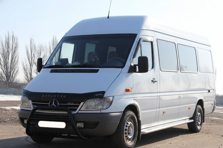 Mercedes Sprinter W901/902/903/904/905 1995–2006 Sprednji zaščitni lok WT003 Black (nerjaveče jeklo) 2000–2006 Image