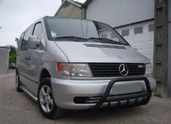 Mercedes Vito W638 1996–2003 Sprednji zaščitni lok WT003 Black (nerjaveče jeklo) fotografija 1