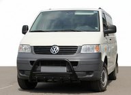 Volkswagen T5 Multivan 2003–2010 Sprednji zaščitni lok WT003 Black (nerjaveče jeklo) fotografija 1