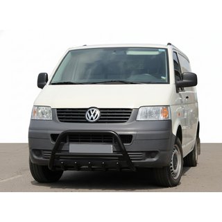 Sprednji zaščitni lok WT003 Black (nerjaveče jeklo) Volkswagen T5 Caravelle 2004–2010 fotografija 1