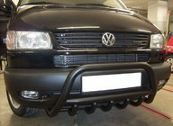 Volkswagen T4 Transporter 1990–2003 Sprednji zaščitni lok WT003 Black (nerjaveče jeklo) fotografija 7