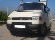 Volkswagen T4 Transporter 1990–2003 Sprednji zaščitni lok WT003 Black (nerjaveče jeklo) fotografija 1