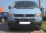 Volkswagen T4 Transporter 1990–2003 Sprednji zaščitni lok WT003 Black (nerjaveče jeklo) fotografija 6
