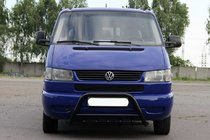 Volkswagen T4 Transporter 1990–2003 Sprednji zaščitni lok WT003 Black (nerjaveče jeklo) fotografija 4