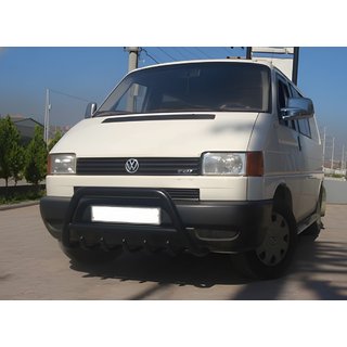 Sprednji zaščitni lok WT003 Black (nerjaveče jeklo) Volkswagen T4 Transporter 1990–2003 fotografija 1