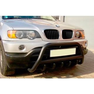 Bullbar WT003 Black (nerjavno jeklo) BMW X5 E53 1999–2006 fotografija 1