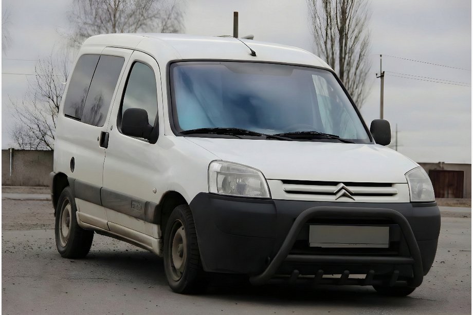 Citroen Berlingo 1996–2008 Bullbar WT003 Black (nerjavno jeklo) Image
